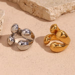 Load image into Gallery viewer, 18k Four Droplet Bold Ring
