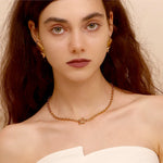 Load image into Gallery viewer, 18k Anchor Wheel Clasp Chain Necklaces
