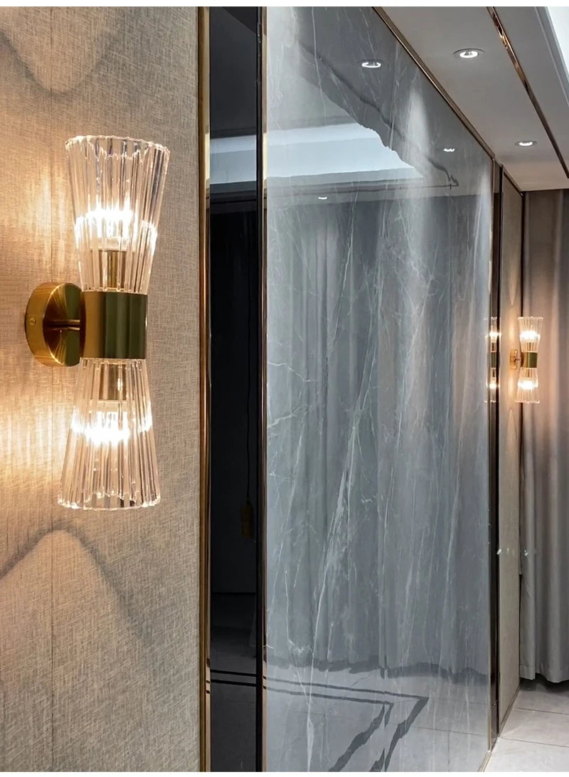 Modern Brass Wall Sconce Light Fixture