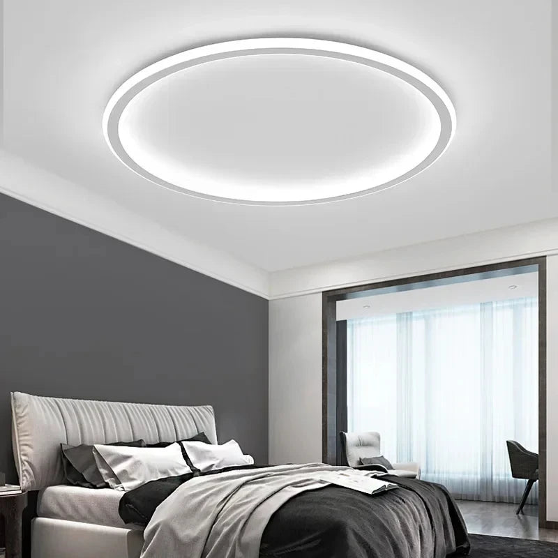Modern Dimmable Circular Flush Mount Ceiling Light