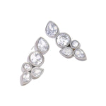 Load image into Gallery viewer, Dainty Leaf Diamond Earrings
