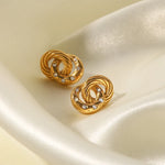 Load image into Gallery viewer, Dainty Dual Textured &amp; Diamond Hoop Earrings

