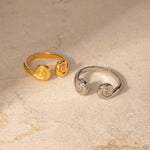 Load image into Gallery viewer, Adjustable Open Spiral Ring
