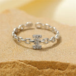 Load image into Gallery viewer, Dainty Diamond Letter Initial Ring
