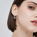 Load image into Gallery viewer, Minimal Flattened Irregular Hoop Earrings

