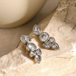 Load image into Gallery viewer, Dainty Leaf Diamond Earrings
