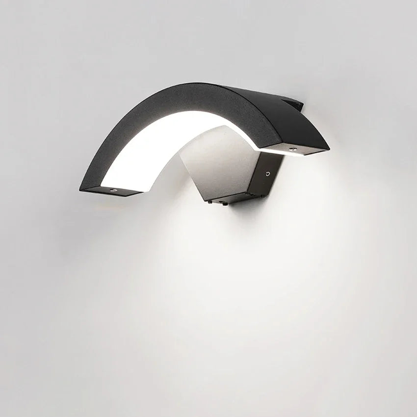 Motion Sensor Enabled Waterproof Outdoor Wall Light Fixture