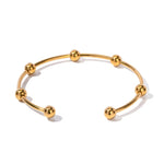 Load image into Gallery viewer, Classy Separated Sphere Bangle Bracelet
