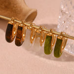 Load image into Gallery viewer, 18k Classy V Hoop Earrings
