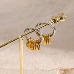 Load image into Gallery viewer, Dainty Huggie Hoop Spiral Earrings
