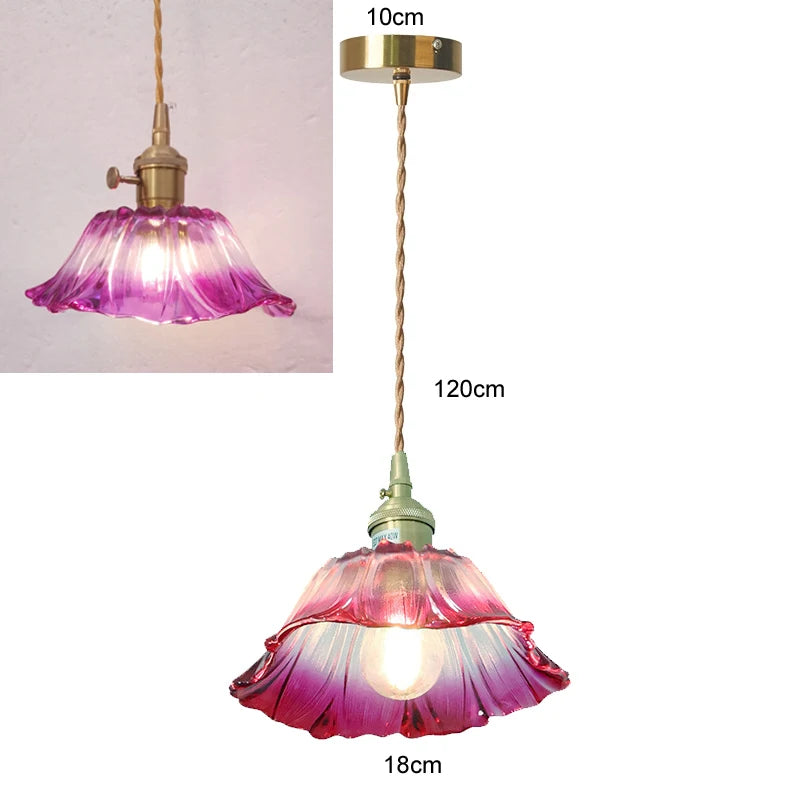 Colorful Glass Pendant Light Fixture