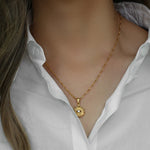 Load image into Gallery viewer, Dainty Diamond Evil Eye Necklace
