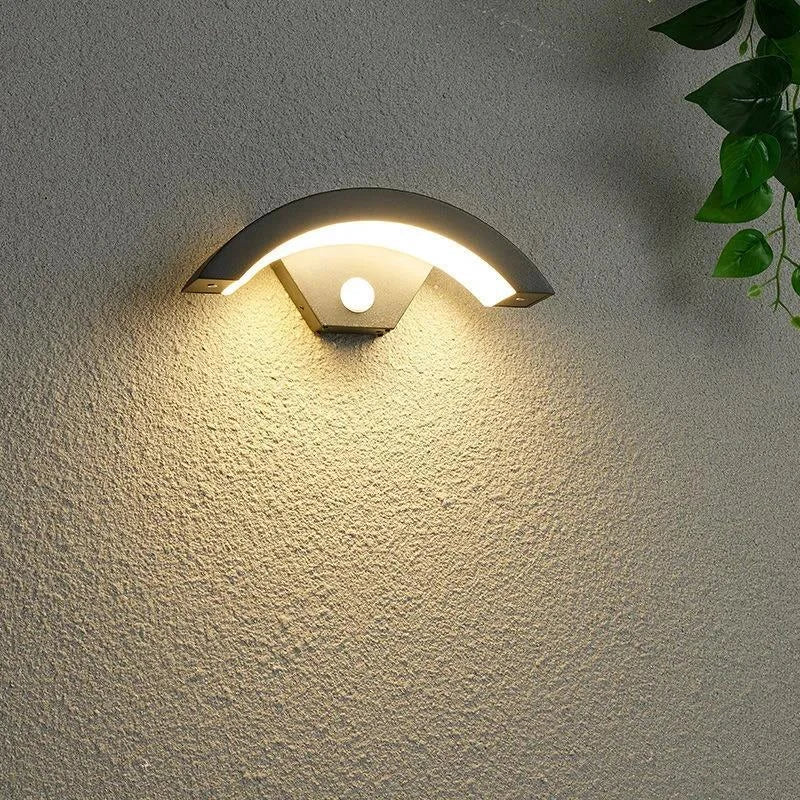 Sleek Waterproof Outdoor Wall Sconce with Motion Sensor