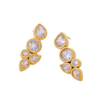 Load image into Gallery viewer, Dainty Leaf Diamond Earrings
