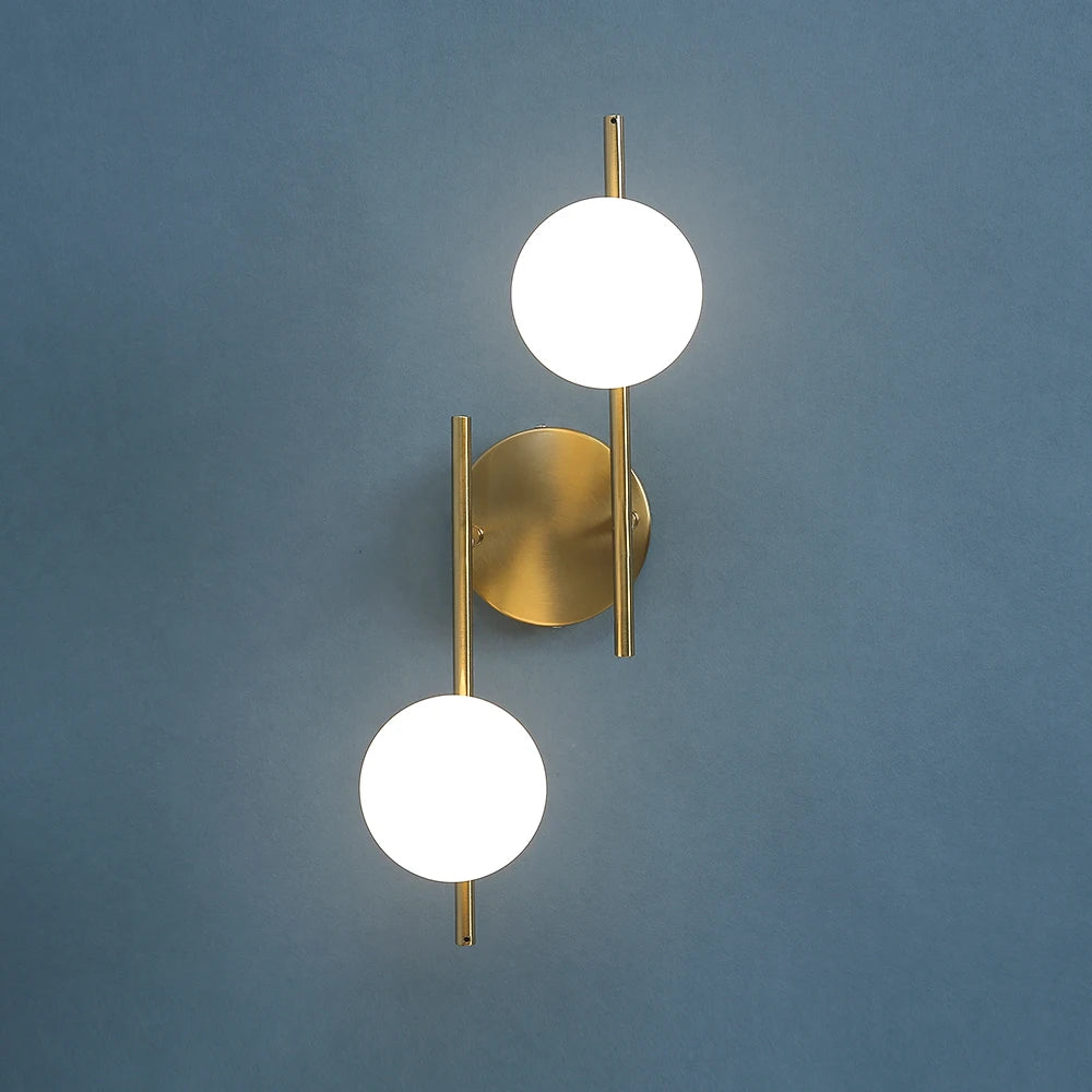 Modern Glass Ball Wall Sconce Lighting Fixture