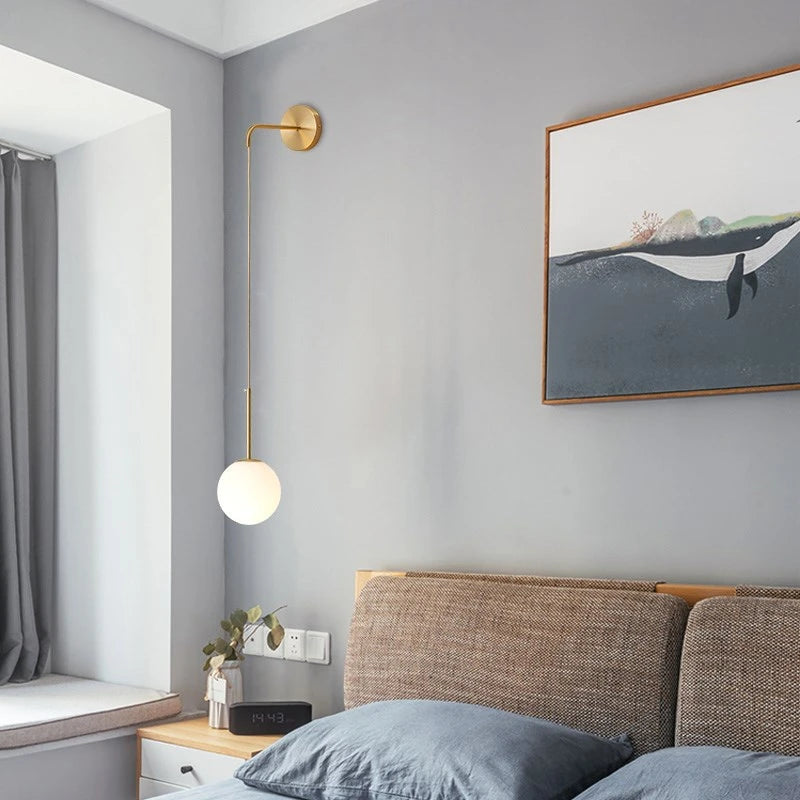 Simple Nordic Globe Luxury Wall Light Fixture