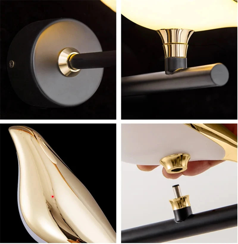 Golden Magpie Wall Sconce Light Fixture