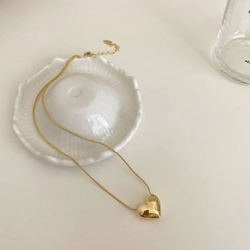 Love heart chain necklace