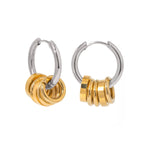 Load image into Gallery viewer, Dainty Huggie Hoop Spiral Earrings
