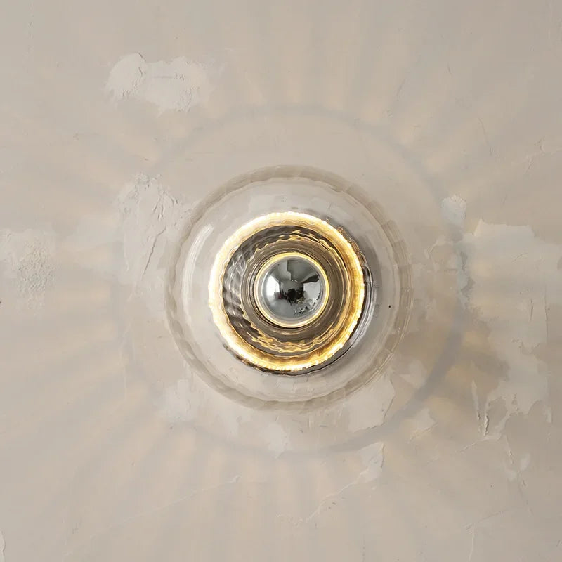 Modern Bauhaus Glass Wall Lamp for Living Room Deco