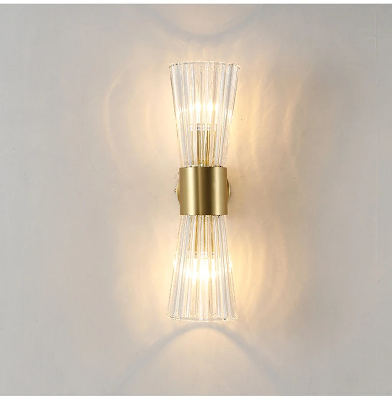Modern Brass Wall Sconce Light Fixture