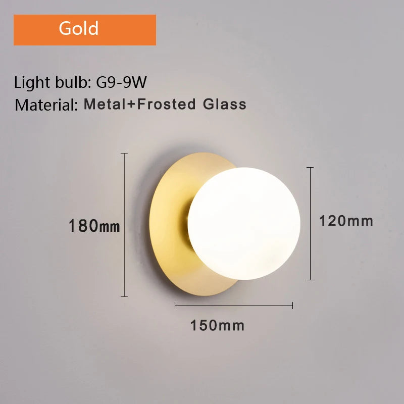 Simple LED Wall Lamp for Bedroom with G9 Bulb