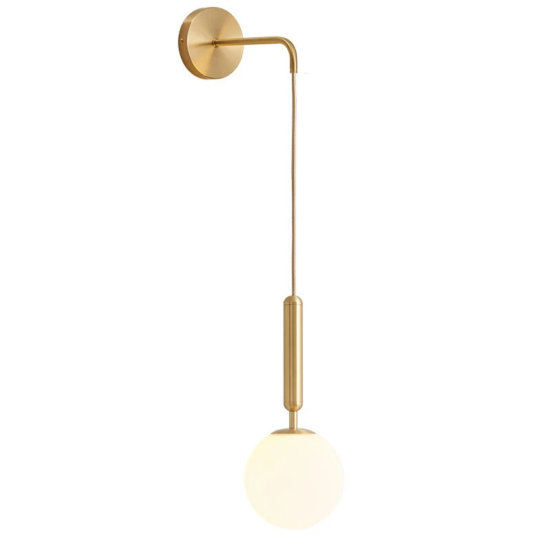 Simple Nordic Globe Luxury Wall Light Fixture