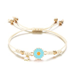 Load image into Gallery viewer, Braided Feminine Flower Star Bracelet
