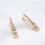 Load image into Gallery viewer, Classy Layered Diamond Accented Earrings
