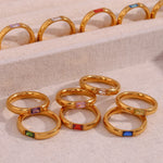 Load image into Gallery viewer, 18k Baguette Cut Fine Birthstone Ring

