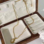Load image into Gallery viewer, 18k Obsidian Oval Necklace
