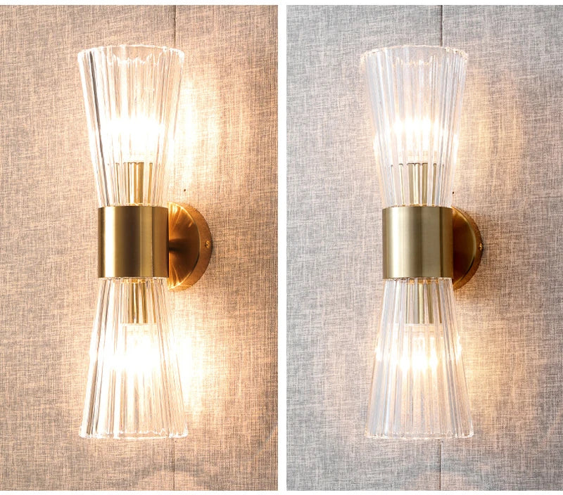 Modern Brass Wall Sconce Light Fixture