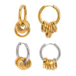 Load image into Gallery viewer, Dainty Huggie Hoop Spiral Earrings
