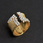 Load image into Gallery viewer, Bold Diamond Sparkle Open Ring
