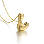 Load image into Gallery viewer, Puffy Letter Necklace

