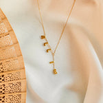 Load image into Gallery viewer, Dainty Bubble Lariat Name Necklace
