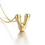 Load image into Gallery viewer, Puffy Letter Necklace
