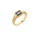 Load image into Gallery viewer, Cross Striped Baguette Diamond Ring
