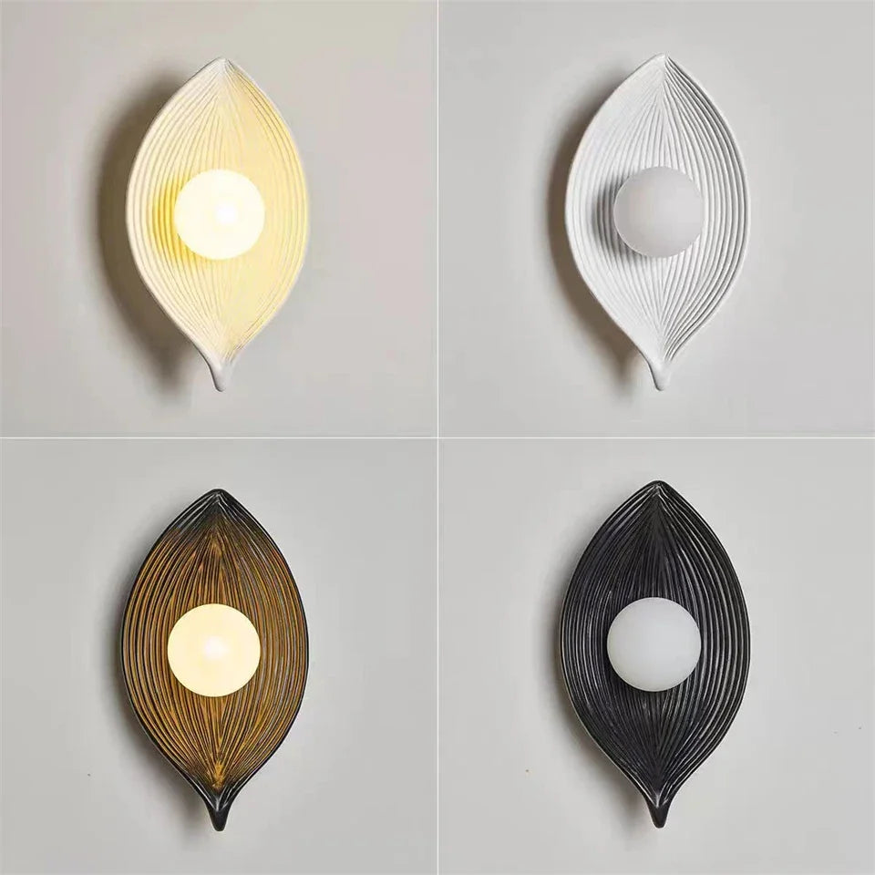 Leaf Shade Wall Lamp Light Fixture