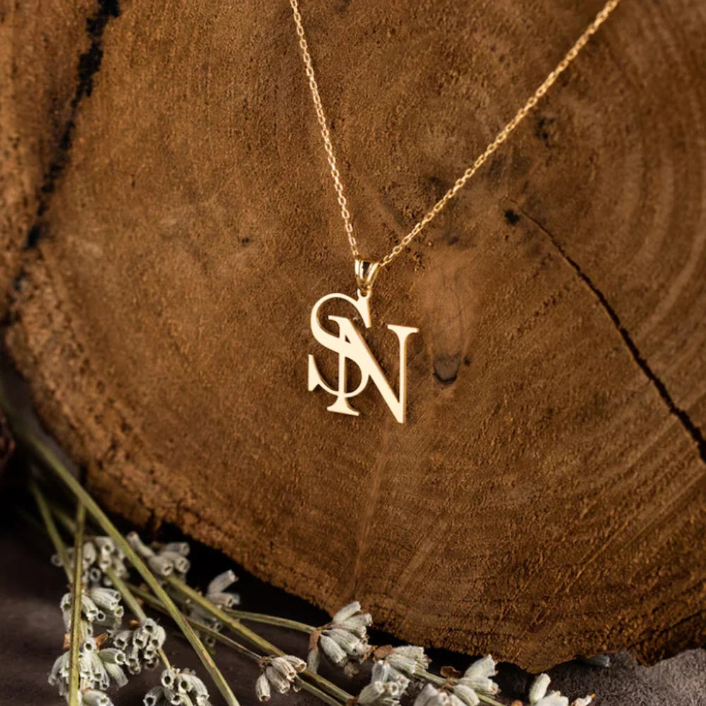 The Interlocking Cipher Pendant Necklace