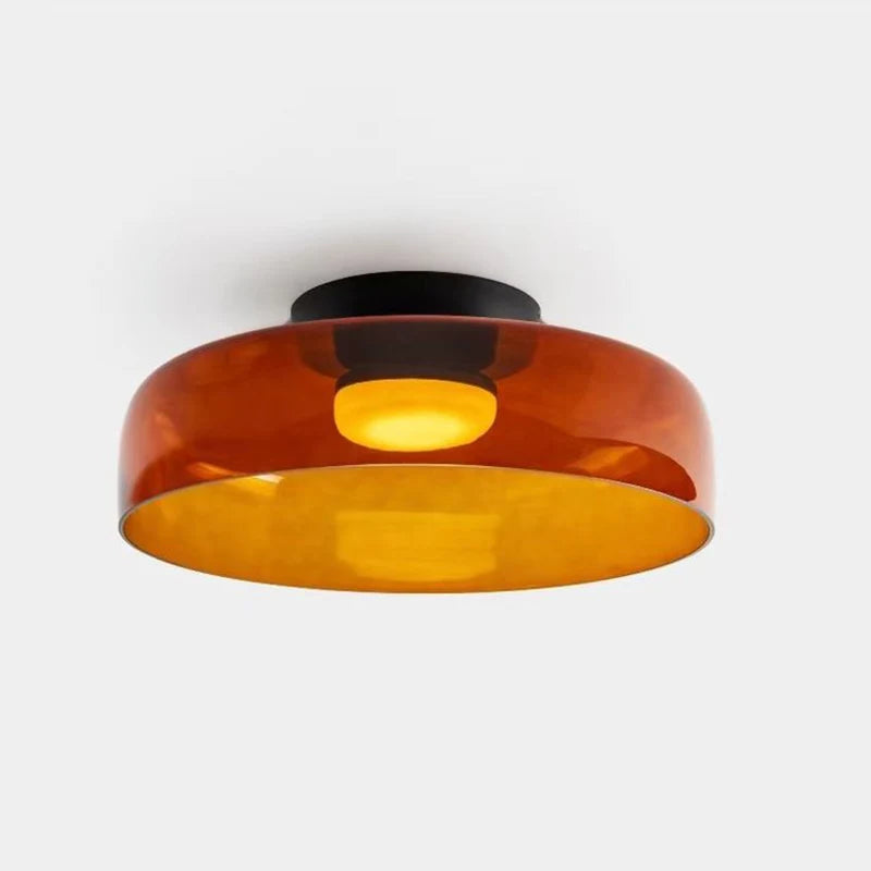 Nordic Modern Glass Flush Mount Ceiling Light