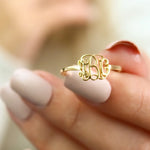 Load image into Gallery viewer, Minimal Monogram Ring
