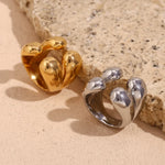 Load image into Gallery viewer, 18k Four Droplet Bold Ring
