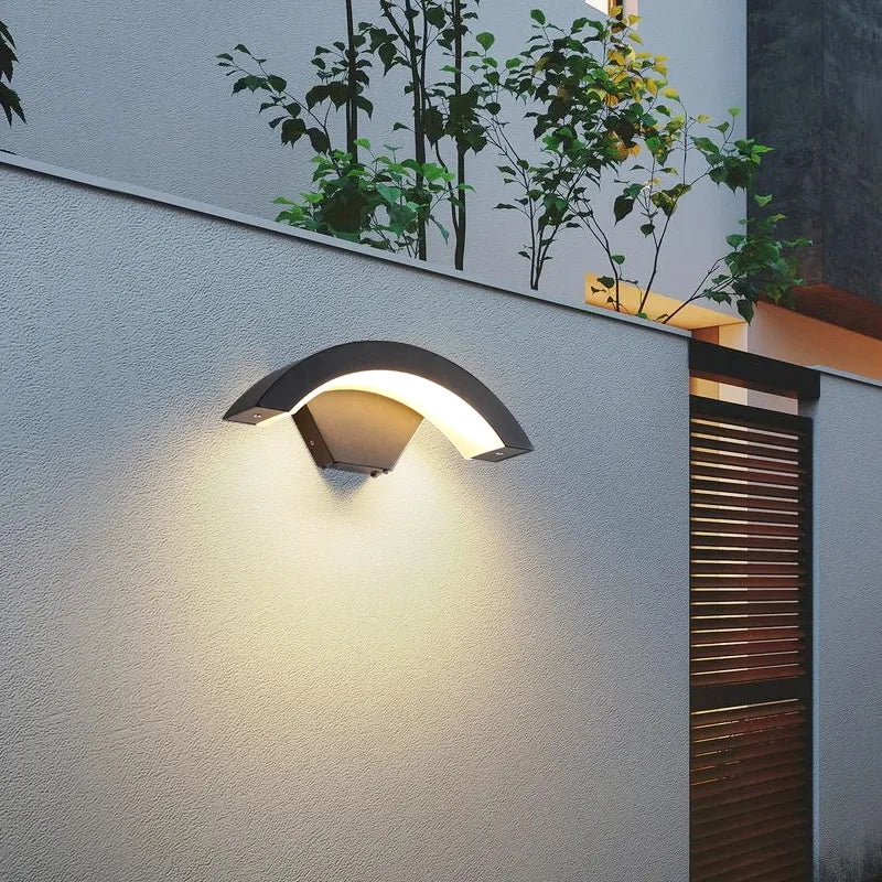 Sleek Waterproof Outdoor Wall Sconce with Motion Sensor