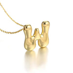 Load image into Gallery viewer, Puffy Letter Necklace
