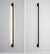 Black Minimalist Long Strip Outdoor LED Wall Sconce