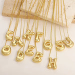 Load image into Gallery viewer, Puffy Letter Necklace
