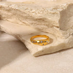 Load image into Gallery viewer, Gold Diamond Embedded Ring
