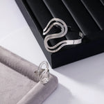 Load image into Gallery viewer, Adjustable Modern Swirl Bracelet and Ring Set
