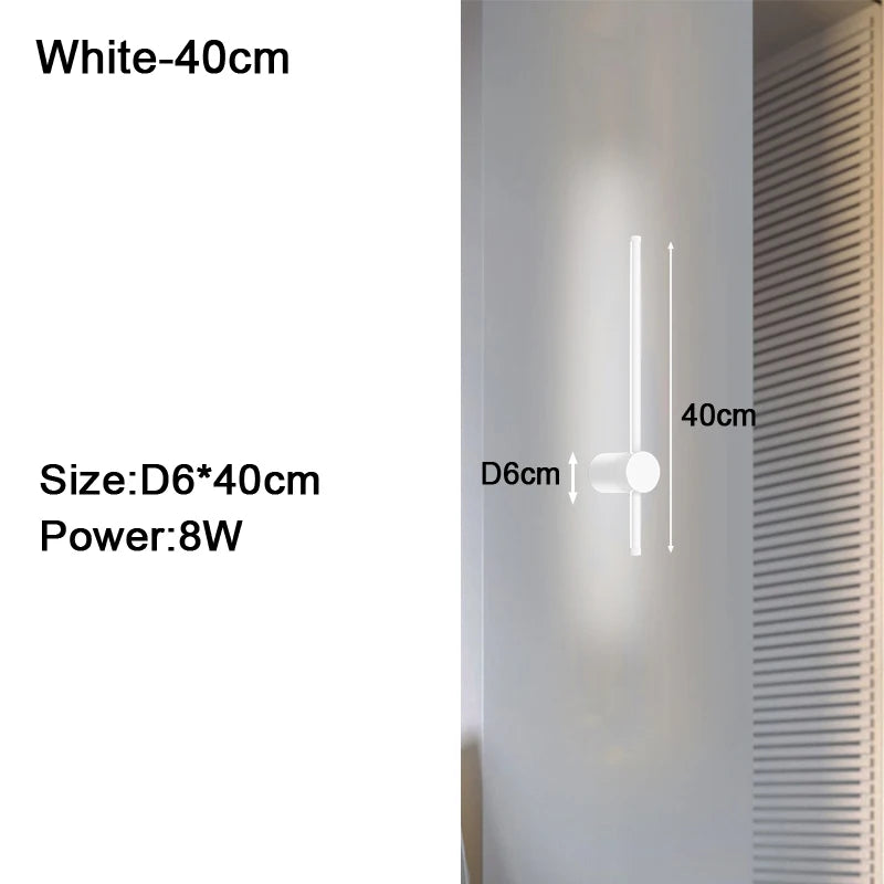 360° Rotatable Touch Dimmable LED Wall Sconce for Bedside & Living Spaces